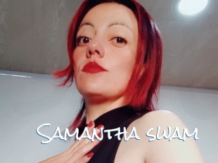 Samantha_swam